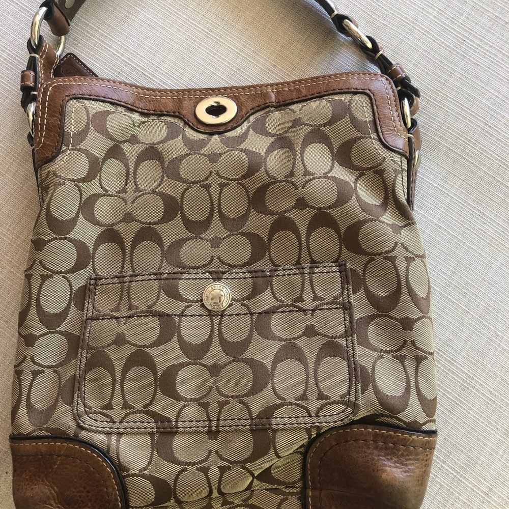 Coach signature Chelsea turnlock hobo purse
